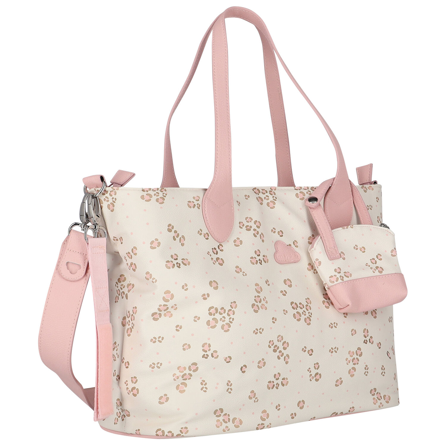 Ivory & Pink Baby Changing Bag, 1, hi-res image number null